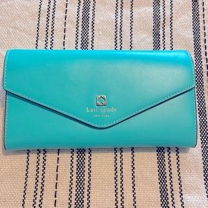 Kate Spade “Tiffany” Blue long wallet